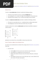 Changing A Matrix Into Echelon Form