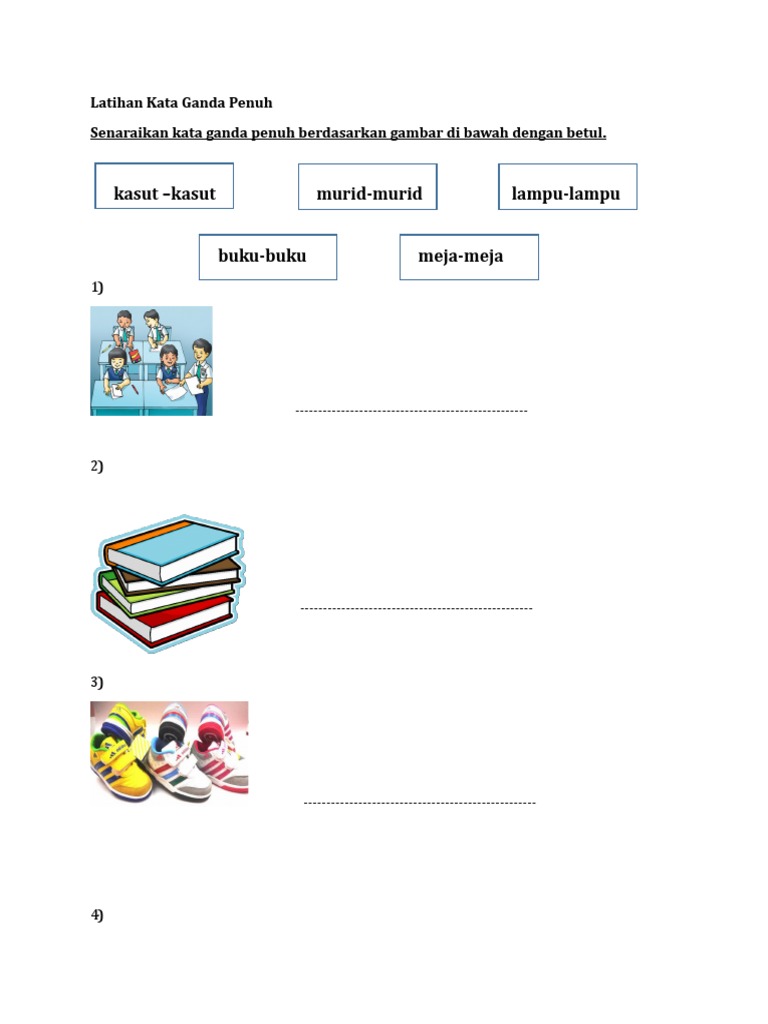 Latihan Kata Ganda Penuh 10  PDF