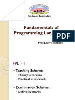 Fundamental of Programming Language