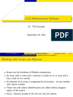 IM 512 3.0 (I) Mathematical Software: Dr. TGI Fernando