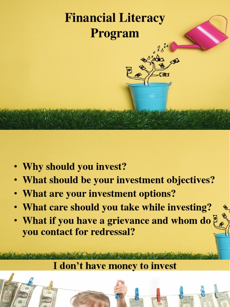Financial Literacy Program | PDF | Investing | Economies