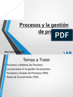 Procesos y La Gestion de Proyectos