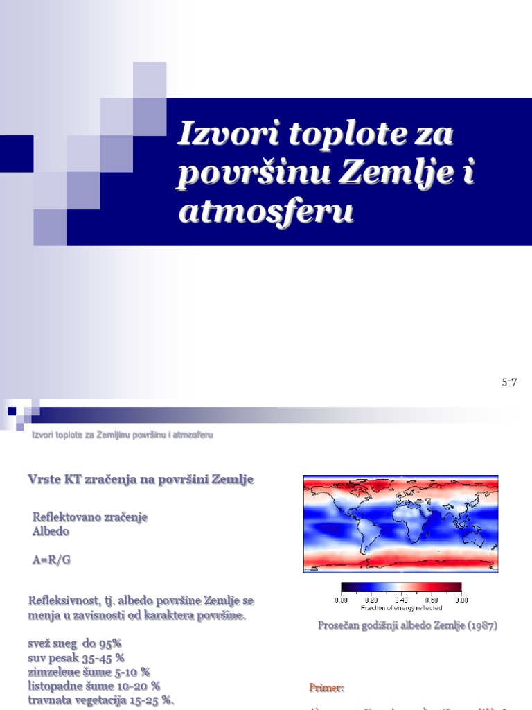 02 Izvori Toplote Za Površinu Zemlje I Atmosferu - Modeli Prognoze ...