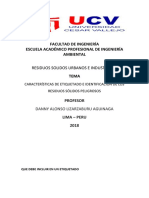 Características de Etiquetado e Identificación de Los Residuos Sólidos Peligrosos