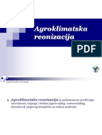 12 Agroklimatska Reonizacija - Modeli Prognoze Zivotne Sredine - Agrometeorologija