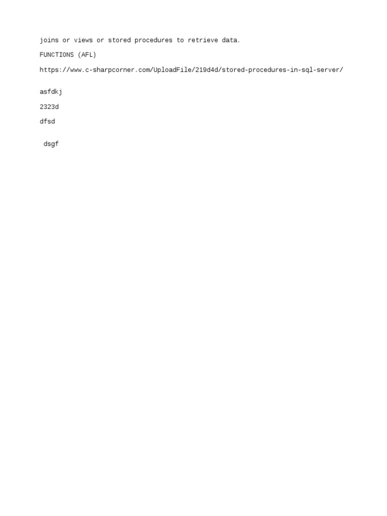 SQL Data Retrieval: Joins & Procedures | PDF