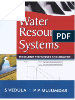 Water Resources Systems - S Vedula and P P Mujumdar