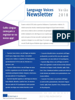 Language Voices Newsletter Summer 2018 Portuguese