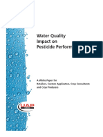 Water Quality Impact On Pesticide Performance