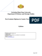 152708syllabus PG Diploma Counter Terrorism Studies PDF