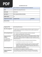 Assignment Brief-2018 Network