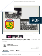 PPT - Populismo e “Redemocratização” (1945-1964) PowerPoint Presentation - ID_4796543.pdf