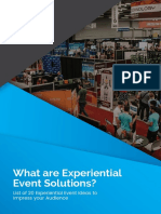 What Are Experiential Event Solutions? List of 20 Experiential Event Ideas To Impress Your Audience