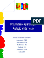 Cadin Dific Aprendizagem Aval e Interv