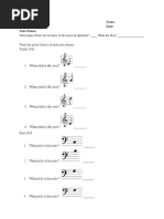 Music Theory I Unit 1 Exam Guide | PDF | Interval (Music) | Chord (Music)