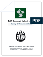 KDS Garment Industries LTD: Training & Development Practice