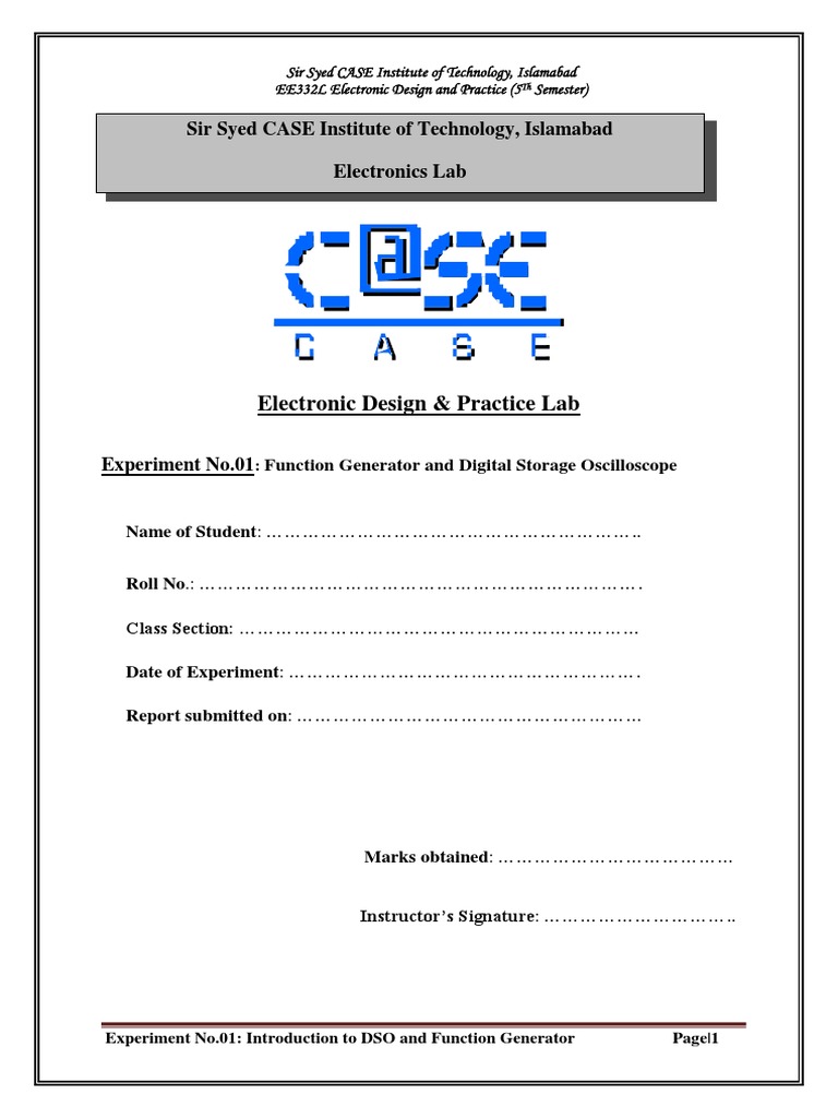 DSO and Function Generator Lab Guide | PDF | Amplitude | Electromagnetism