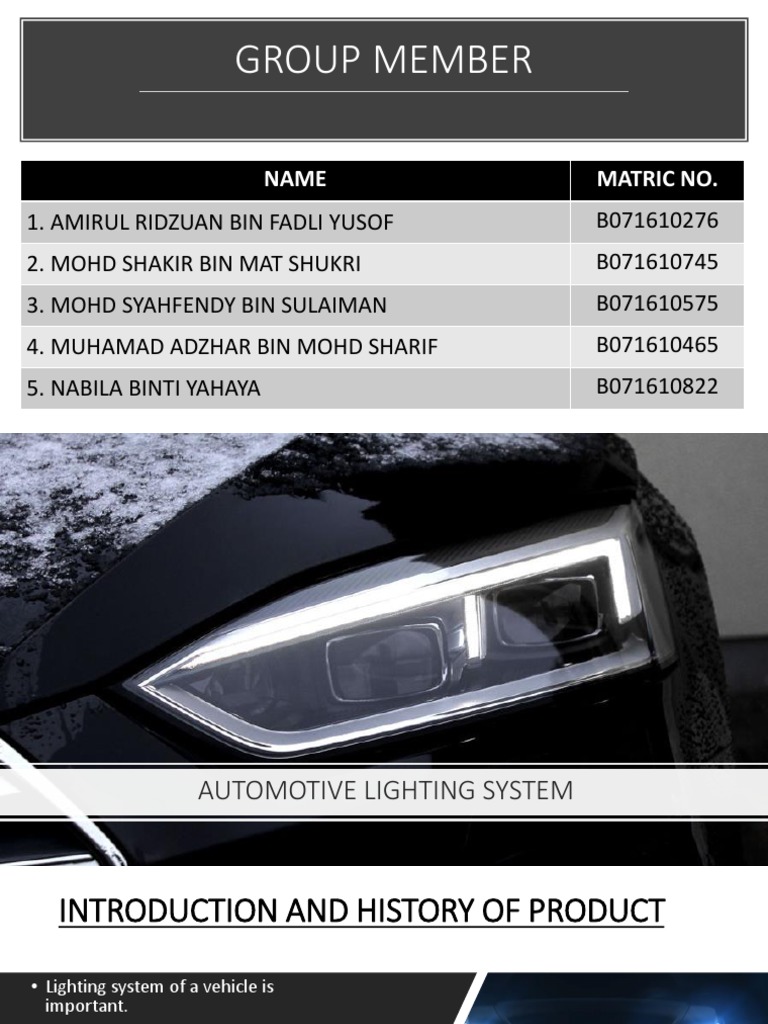 Lighting System PDF Headlamp Lighting