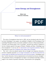 Lieb Topics in Quantum Entropy and Entanglement 