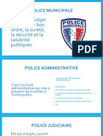 Police Municipale / Administrative / Judiciaire