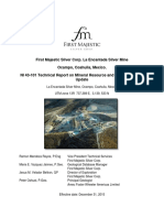 Technical Report On Mineral Resource and Mineral Reserve Update