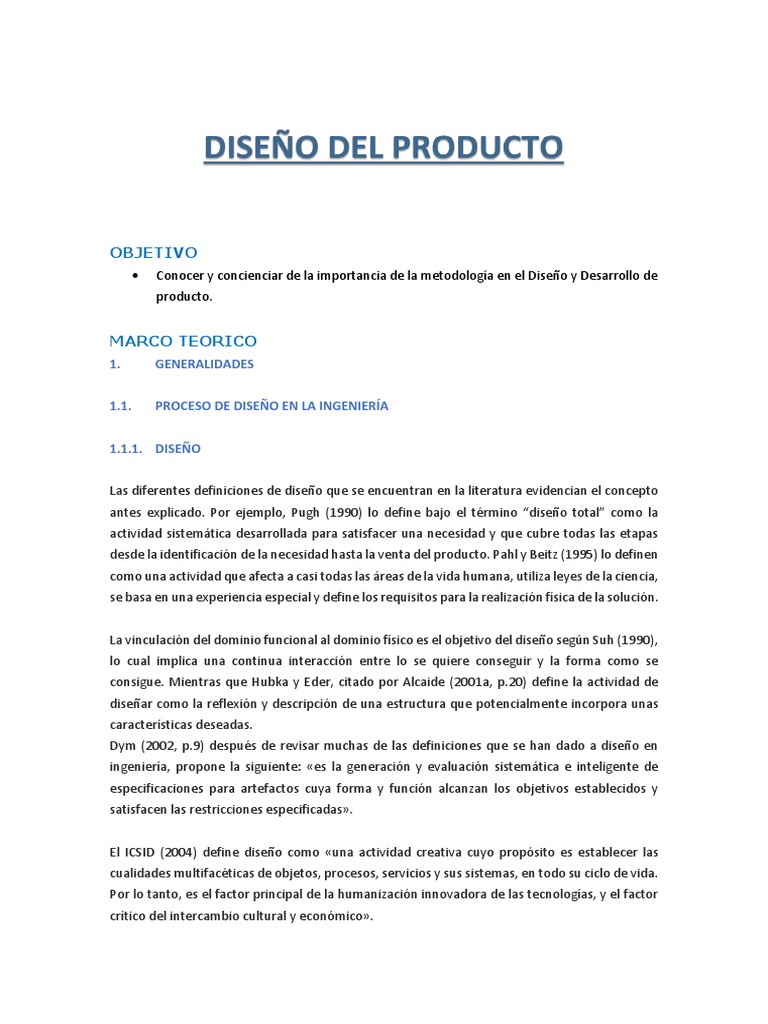 Diseño Del Producto | Diseño | Producto (Negocio)
