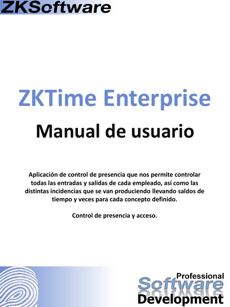 Manual ZKTime Enterprise | Descargar gratis PDF | Terminal de ...