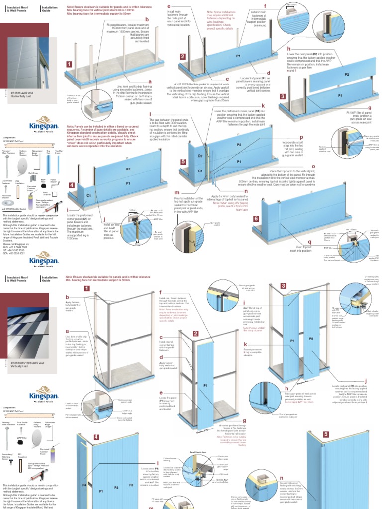 Insulated Wall Panel Installation Guide | PDF | Building Insulation ...
