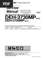 Pioneer Deh-3700mp, Deh-3730mp Service Manual