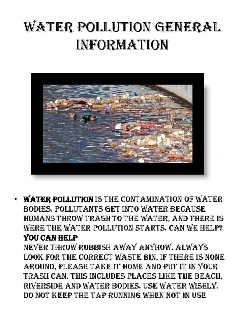 Preventing Water Pollution Tips | PDF | Wellness