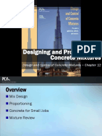 Designing and Proportioning Concrete Mixtures