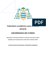 Calendario Academico 2014-15