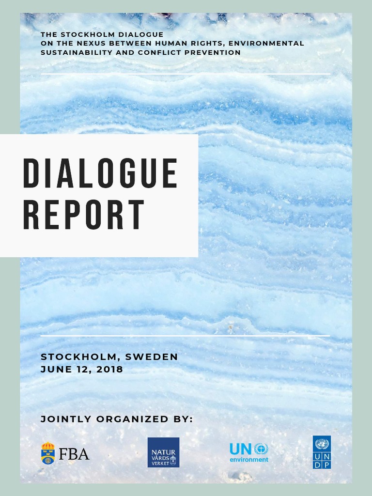 Stockholm Dialogue Report | PDF | Governance | Sustainability