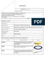 Lesson Plan 10: Spoon-Cup - Knife - Plate - Napkin)