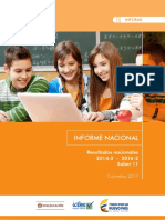 Informe Nacional de Resultados Del Examen Saber 11 - 2014