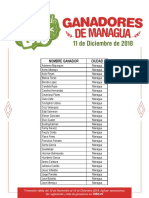 Listado de Ganadores Managua