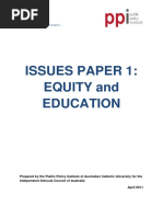 (PPI 2011) Equality and Education