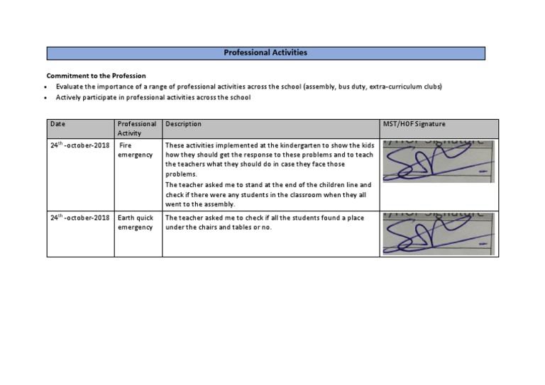 Professional Activities | PDF