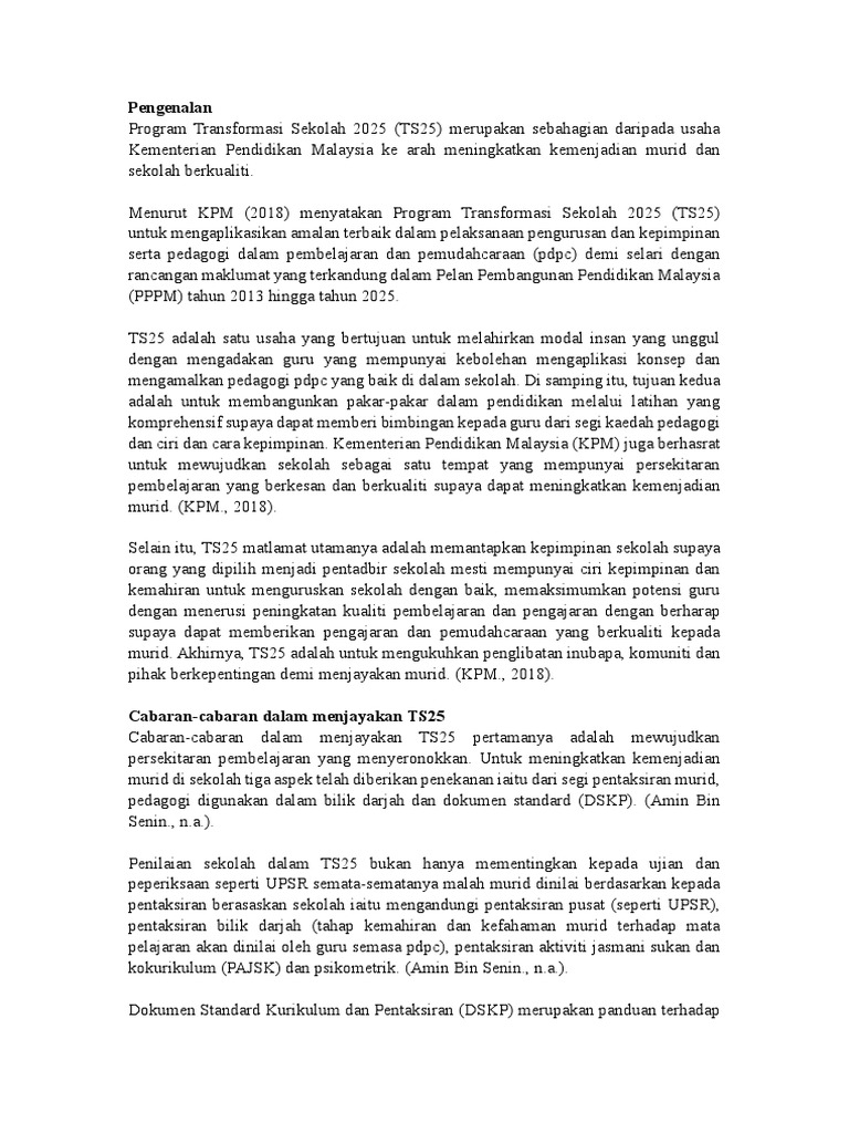 Ts25 Cabaran Masalah Pdf