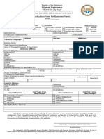 Application Form For Business Permit (2014)