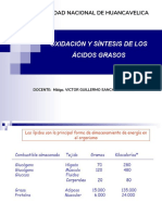 Oxidacion Sintesis de Acidos Grasos PDF