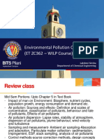 Environmental Pollution Control (ET ZC362 - WILP Course) : BITS Pilani