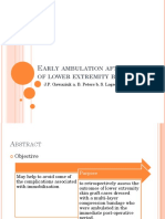 Early Ambulation After-grafting of Lower Extremity Burns