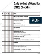 360 DMO Checklist