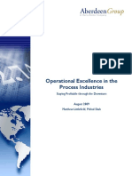 Operational Excellence in The Process Industries