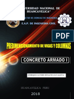 Predimensionamiento de Vigas y Columnas