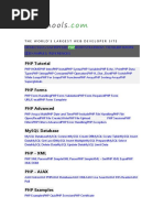 W3schools: PHP Tutorial