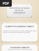 Principles of High Quality Assessment (Presentation)