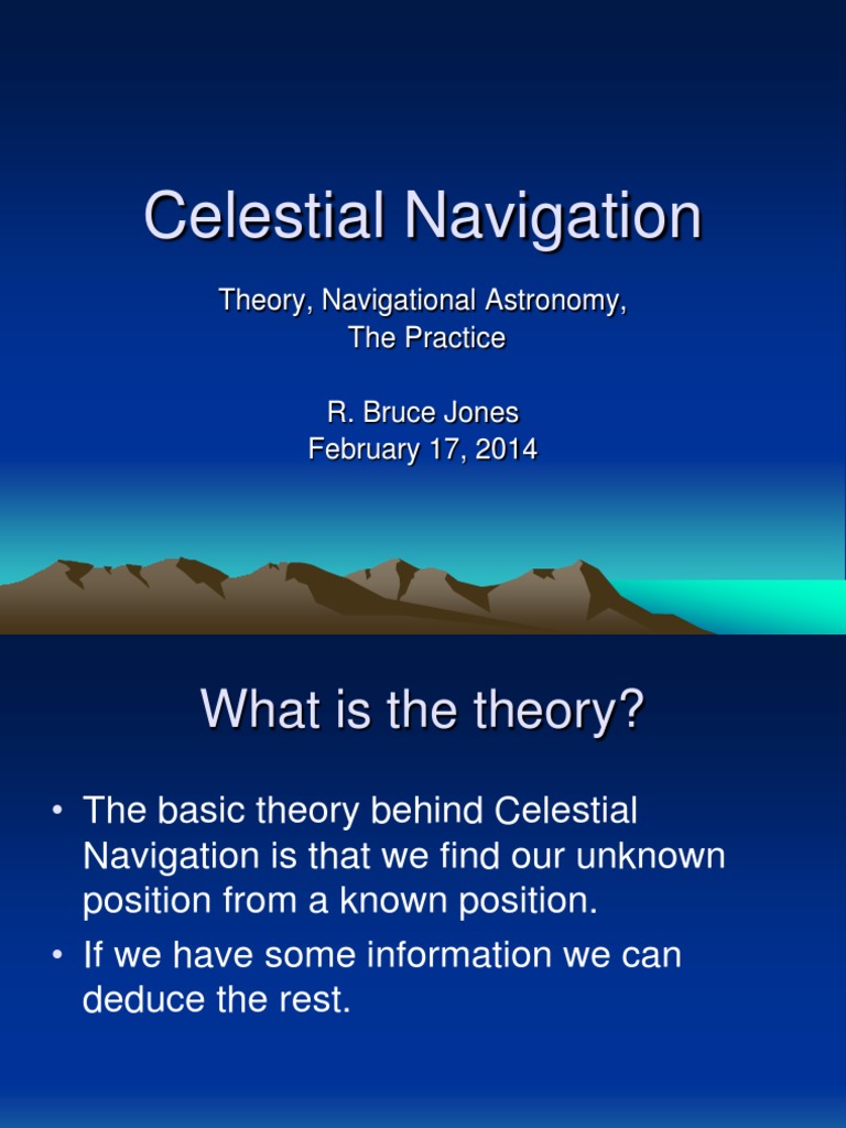 Prelim Lec 6 Celestial Navigation | PDF | Longitude | Navigation
