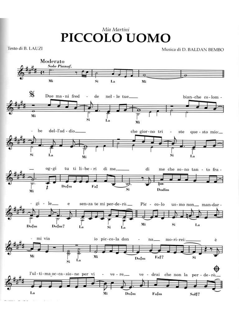 Mia Martini Piccolo Uomo PDF PDF